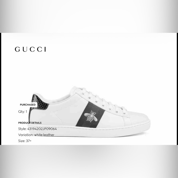 Gucci Ace Sneaker with Bee - Picture 12 of 12